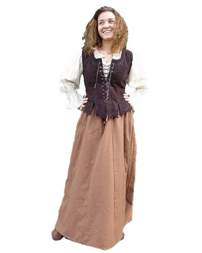 Leonardo Carbone Mittelalter Marktrock - Damen AKI S/M/Natur Leonardo Carbone Mittelalter Marktrock - Damen AKI S/M/Natur von Leonardo Carbone