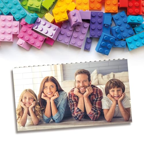 Personalisierte Bausteine mit Foto Puzzle in Eigenem Bild Bausteine Benutzerdefiniertes - Geschenk für Paare,Frau,Männer,Kinder, Familie, Geschenkidee in 2 Format (Querformat) von Leongeschenke