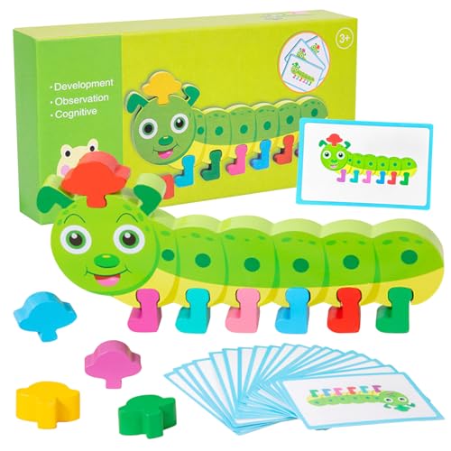 Montessori Spielzeug ab 3 4 5 6 Jahre Alt und Höher, Caterpillar Farbsortierspiel, Feinmotorik -Spielzeug, Kultiviere Kinder, um Farben zu Klassifizieren, Geschenke für Jungen und Mädchen Geeignet Montessori Spielzeug ab 3 4 5 6 Jahre Alt und Höher, Caterpillar Farbsortierspiel, Feinmotorik -Spielzeug, Kultiviere Kinder, um Farben zu Klassifizieren, Geschenke für Jungen und Mädchen Geeignet von Leonshco