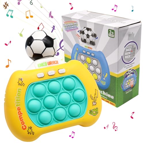 Quick Push Spielzeug, 360° drehbarer Fußball-Pop It Spiel, Memory Push Game, Pop-up-Fidget Toys, Sinnesspiel, Puzzle-Spielzeug für Frühe Entwicklung Aufmerksamkeitstraining für Kinder ab 3 Jahren (A) von Leonshco