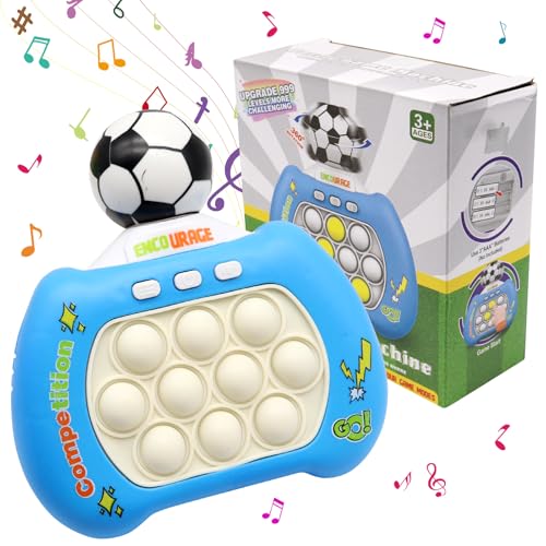 Quick Push Spielzeug, 360° drehbarer Fußball-Pop It Spiel, Memory Push Game, Pop-up-Fidget Toys, Sinnesspiel, Puzzle-Spielzeug für Frühe Entwicklung Aufmerksamkeitstraining für Kinder ab 3 Jahren (B) von Leonshco