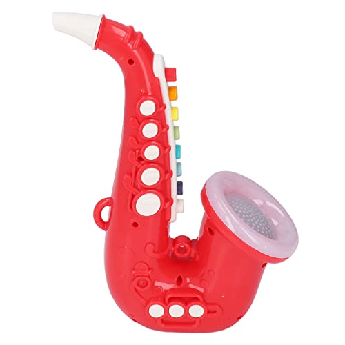 Saxophon-Spielzeug für Kinder, Musikinstrumente, Spielzeugtrompete und Klarinette mit Farbig Codierten Tasten, Zum Unterrichten von Liedern, Kleinkindern, Click-N-Play-Alter, (2) von Leopacat