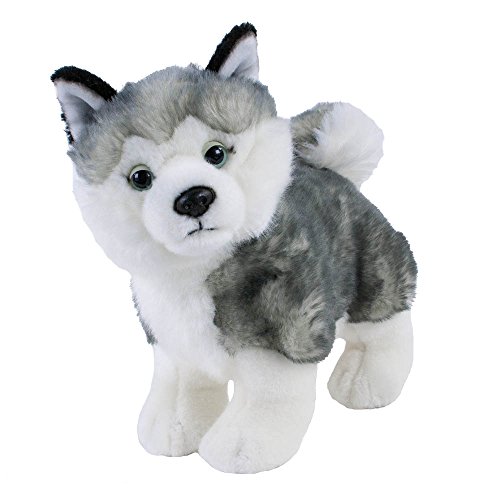 Kuscheltier Hund Husky klein stehend, 25 cm, Plüschhusky, Stofftier, Plüschtier von Leosco