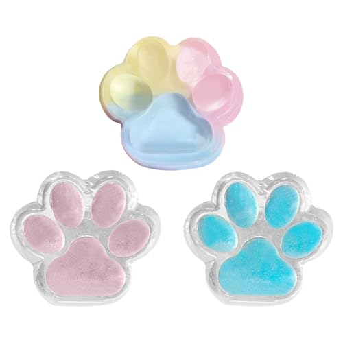 Katzenpfoten Squishy Toy, 3 Stück Squishy Pfoten Fidget Toys, Niedlich Cat Paw Squishy Toy, Squishy Katzenpfoten Squeeze Spielzeug zum Stressabbau, Antistress Katzenpfoten Squishy Toy (G) von Lergas