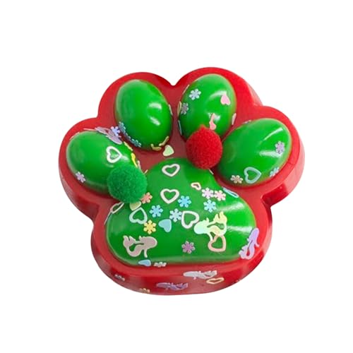 Squishy Katzenpfoten Squeeze Spielzeug, 10cm Katzenpfoten Squishy Fidget Toys, Squishy Pfoten Anti Stress Spielzeug, Niedlich Cat Paw Squishy Toy, Katzenpfoten Squishy Toy zum Stressabbau (F) von Lergas