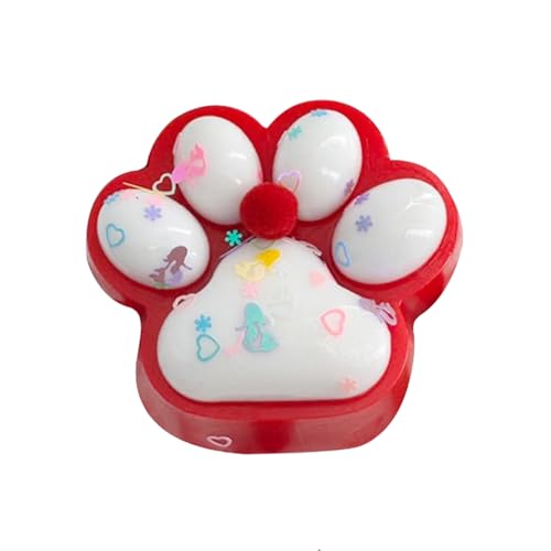 Squishy Katzenpfoten Squeeze Spielzeug, 10cm Katzenpfoten Squishy Fidget Toys, Squishy Pfoten Anti Stress Spielzeug, Niedlich Cat Paw Squishy Toy, Katzenpfoten Squishy Toy zum Stressabbau (H) von Lergas