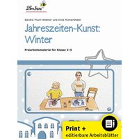 Jahreszeiten-Kunst: Winter von Lernbiene