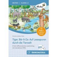 Tiger, Bär & Co: Auf Lesespuren durch die Tierwelt von Lernbiene