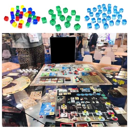 Lerpwige 200pcs 8mm Acryl Dices 6 Seitig Klare Rolle Spielen Puzzle Spielzeugbrettspiel Würfel Party Lerpwige 200pcs 8mm Acryl Dices 6 Seitig Klare Rolle Spielen Puzzle Spielzeugbrettspiel Würfel Party von Lerpwige