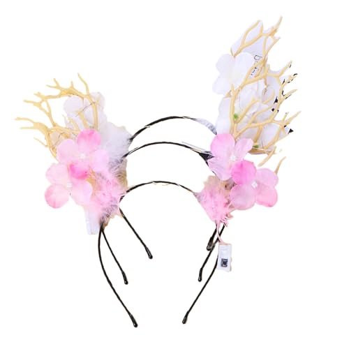 5 Stück LED Leucht Stirnbänder Leuchtende Haarbänder Weihnachts Haarbänder Party Dekoration Frauen von Lerpwige