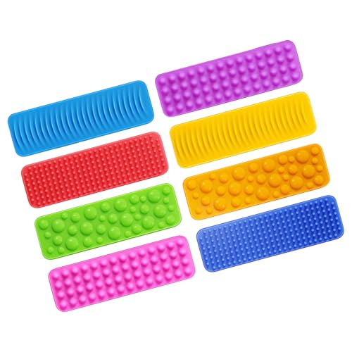 8pieces Textured Sensory Mattenspielzeug Für Kinder Ruhiges Strukturiertes Spielzeug Für Die Beruhigung Von Stress Und Die Verbesserung Der Hand Entspannen von Lerpwige