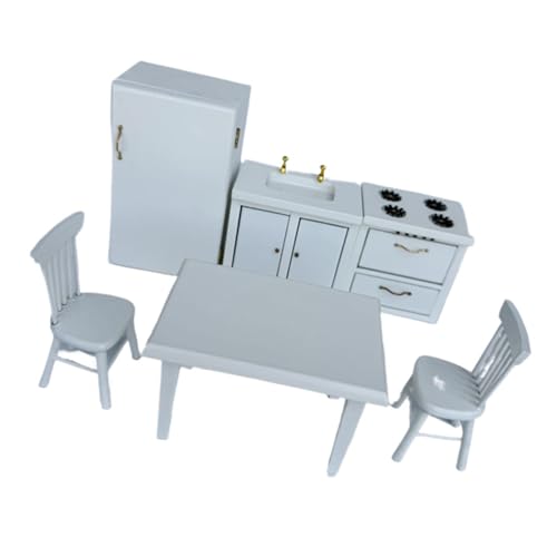Lerpwige Dollhouses Küchenset Mit Stuhl Und Esstisch Realistischer Küchenherd Spüle Schrank Set Für Kinder So Tun Spiele Spiel Miniaturpuppenhouses Möbel Lerpwige Dollhouses Küchenset Mit Stuhl Und Esstisch Realistischer Küchenherd Spüle Schrank Set Für Kinder So Tun Spiele Spiel Miniaturpuppenhouses Möbel von Lerpwige