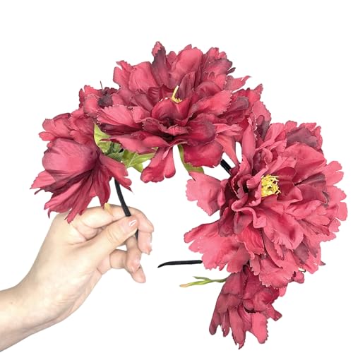 Frauen Pfingstrose Stirnband Party Kostüm Blume Party Karaoke Punk Foto Requisiten Haarreifen Cosplay Foto Requisiten Mode Damen Kopfbedeckung Frauen Pfingstrose Stirnband Party Kostüm Blume Party Karaoke Punk Foto Requisiten Haarreifen Cosplay Foto Requisiten Mode Damen Kopfbedeckung von Lerpwige