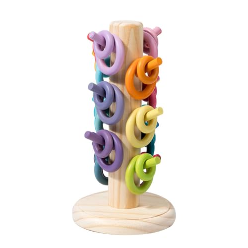 Kinder Holz Mehrfarbige Ringe Für Kleinkind Sortierringe Farbübereinstimmung Spielen Sortiertraining Klingeltoss Spiel Infant Development Toy Kinder Holz Mehrfarbige Ringe Für Kleinkind Sortierringe Farbübereinstimmung Spielen Sortiertraining Klingeltoss Spiel Infant Development Toy von Lerpwige