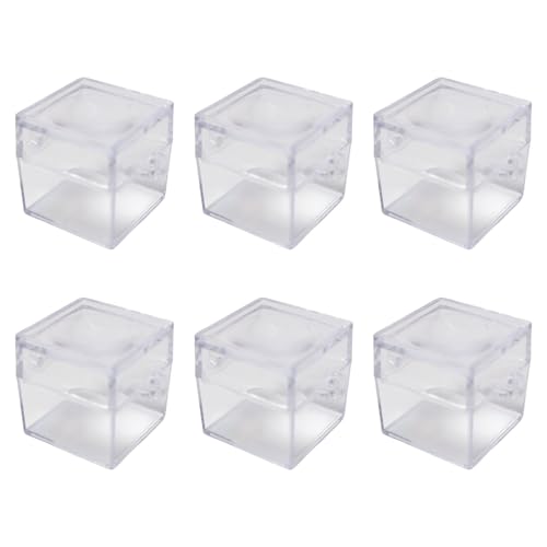 Kleine Lebensraumboxen mit eingebauter Vergrößerungslinse, kinderfreundlicher Auffangbehälter für wissenschaftliche Experimente, Beobachtungsbox mit Vergrößerungsdeckel, 6 Stück Kleine Lebensraumboxen mit eingebauter Vergrößerungslinse, kinderfreundlicher Auffangbehälter für wissenschaftliche Experimente, Beobachtungsbox mit Vergrößerungsdeckel, 6 Stück von Lerpwige