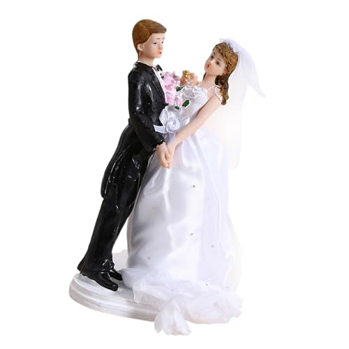 Künstlerische Kuchendekoration für Braut und Bräutigam, Kunstharz, Hochzeitstag, dekorativer Akzent für Paare, zum Präsentieren von freundlichen Hochzeitstorten Künstlerische Kuchendekoration für Braut und Bräutigam, Kunstharz, Hochzeitstag, dekorativer Akzent für Paare, zum Präsentieren von freundlichen Hochzeitstorten von Lerpwige