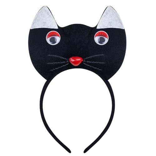 Lerpwige 1/3/4 Katzen Kostüme Cosplay Katzen Ohren Stirnband Bowtie Tail Tutus Rock Set Halloween Animal Fancy Costum Accessoires Kits von Lerpwige