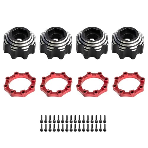 Lerpwige 4 Stücke Metall Hexagon Adapter Auto Spielzeug Erweiterte Adapter Ersatzteil Fernbedienung Fahrzeug Zubehör von Lerpwige