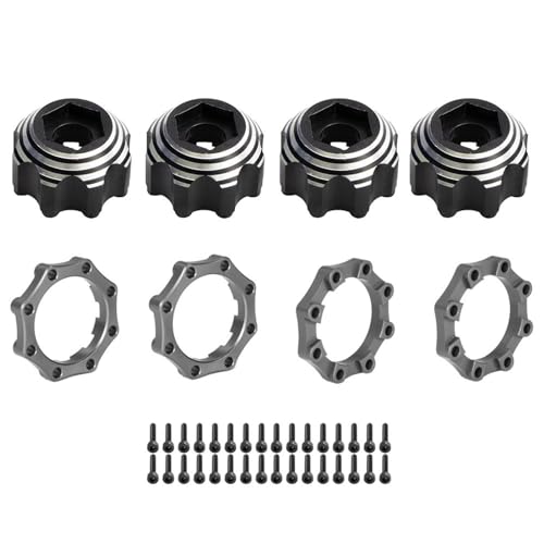 Lerpwige 4 Stücke Metall Hexagon Adapter Auto Spielzeug Erweiterte Adapter Ersatzteil Fernbedienung Fahrzeug Zubehör von Lerpwige