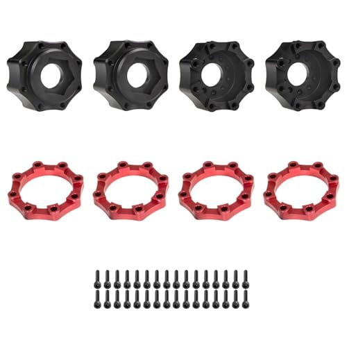 Lerpwige 4 Stücke Metall Hexagon Adapter Auto Spielzeug Erweiterte Adapter Ersatzteil Fernbedienung Fahrzeug Zubehör von Lerpwige