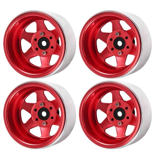 Lerpwige 4pcs/Set 5 Slot Metall Wheel Wheel Felgen Crawler Wheel Felgen Für Fernbedienung Modifizierte Fernbedienung Crawler Upgrade Lieferungen von Lerpwige