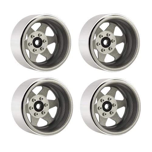 Lerpwige 4pcs/Set 5 Slot Metall Wheel Wheel Felgen Crawler Wheel Felgen Für Fernbedienung Modifizierte Fernbedienung Crawler Upgrade Lieferungen von Lerpwige