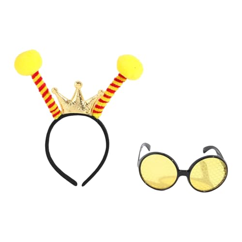 Lerpwige Bienenkostüm-Set für Kinder und Erwachsene, Bienenkostüm, Stirnband, Brille für Halloween, Cosplay, Party, Requisiten, Halloween, Cosplay-Party Lerpwige Bienenkostüm-Set für Kinder und Erwachsene, Bienenkostüm, Stirnband, Brille für Halloween, Cosplay, Party, Requisiten, Halloween, Cosplay-Party von Lerpwige