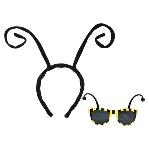 Lerpwige Bienenkostüm-Set für Kinder und Erwachsene, Bienenkostüm, Stirnband, Brille für Halloween, Cosplay, Party, Requisiten, Halloween, Cosplay-Party Lerpwige Bienenkostüm-Set für Kinder und Erwachsene, Bienenkostüm, Stirnband, Brille für Halloween, Cosplay, Party, Requisiten, Halloween, Cosplay-Party von Lerpwige
