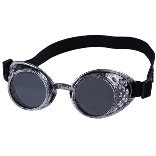 Lerpwige Cybers Goths Cosplays Sonnenbrillen Vintaeg Steampunk Schutzbrille Halloween Gesichtsmaske Mit Elastischen Gürtelgeschenken von Lerpwige