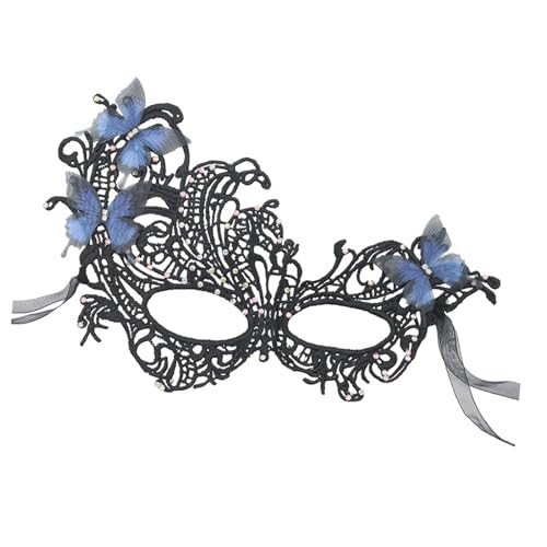 Lerpwige Damen-Maske mit Strasssteinen, Ball, Abschlussball, Venezianerparty, halbes Gesicht, Spitze, Augenmaske, Karneval, Venezianerparty, Abschlussball, Ball Lerpwige Damen-Maske mit Strasssteinen, Ball, Abschlussball, Venezianerparty, halbes Gesicht, Spitze, Augenmaske, Karneval, Venezianerparty, Abschlussball, Ball von Lerpwige