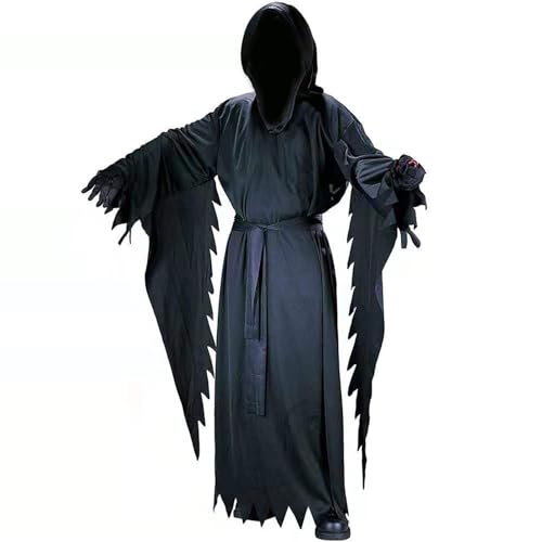 Lerpwige Halloween Gott Todes Kleid Halloween Gruselkostüm Halloween Gruselkleid Erwachsene Cosplay Party von Lerpwige