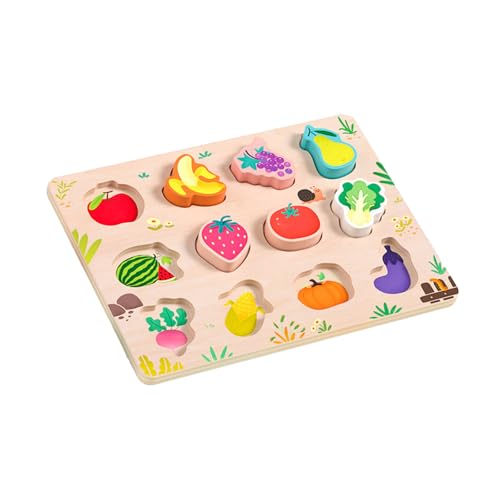 Lerpwige Holzgemüse Tiere Fahrzeug Obst Puzzle Für Kinder Von 3-6 Jahren Peg Hand Game Baby Grip Motor Skills Toy Lerpwige Holzgemüse Tiere Fahrzeug Obst Puzzle Für Kinder Von 3-6 Jahren Peg Hand Game Baby Grip Motor Skills Toy von Lerpwige