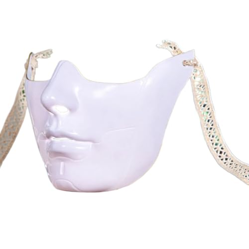 Lerpwige Maskerade Halbe Gesichtsbedeckung Für Frauen Männer Karnevale Halloween Eyemask Augenabdeckung Mund Maskerade Kostümdekoration von Lerpwige