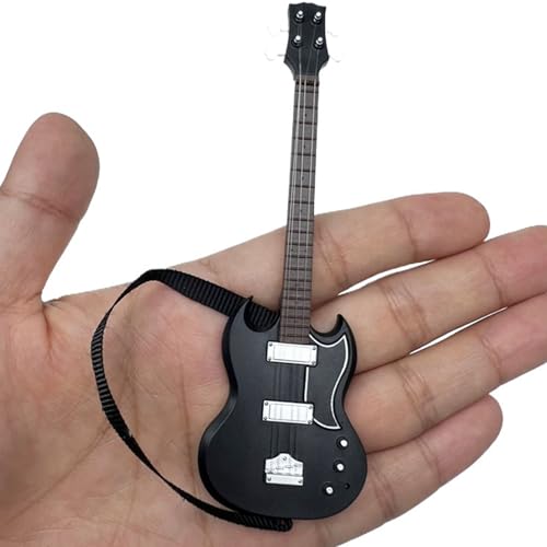 Lerpwige Miniatur Gitarren Figur Für 1/12 Puppenhäuser. Kleine Gitarren Modellfigur Tisch Display Puppenhäuser Zubehör von Lerpwige