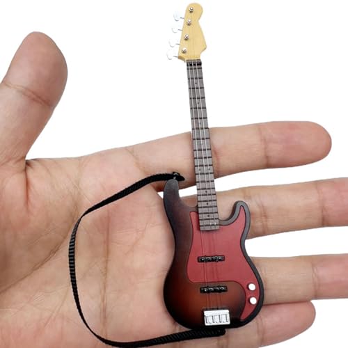 Lerpwige Miniatur Gitarren Figur Für 1/12 Puppenhäuser. Kleine Gitarren Modellfigur Tisch Display Puppenhäuser Zubehör von Lerpwige