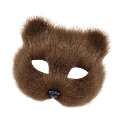 Lerpwige Plüschtier pelzige Katzen halbes Gesicht für Erwachsene Maskerade Halloween Party Cosplay Kostüm Zubehör Brillen Cosplay Requisiten Lerpwige Plüschtier pelzige Katzen halbes Gesicht für Erwachsene Maskerade Halloween Party Cosplay Kostüm Zubehör Brillen Cosplay Requisiten von Lerpwige