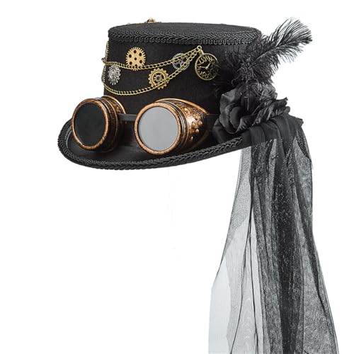 Lerpwige Punk Kostümhut Mit Dark Series Und Schutzbrille Design Victorian Styles Head Accessoire Für Erwachsene Fotoshooting Fotografie Requisiten Lerpwige Punk Kostümhut Mit Dark Series Und Schutzbrille Design Victorian Styles Head Accessoire Für Erwachsene Fotoshooting Fotografie Requisiten von Lerpwige