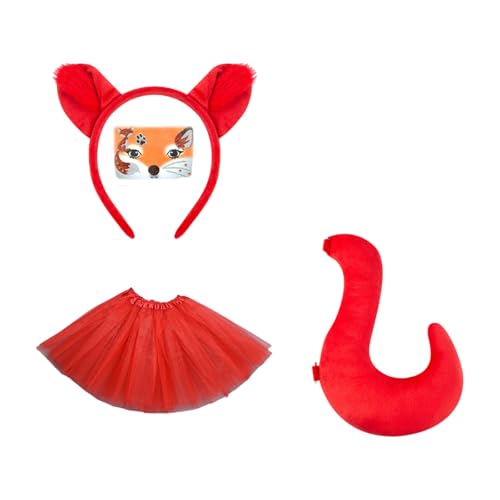 Lerpwige Rollenspiel-Kostüm für Kinder, Tierohren, Stirnband, Schwanz, Rock, Kinder, Halloween, Cosplay, Zubehör für Kinder, Cosplay, bequemer Kopfschmuck Lerpwige Rollenspiel-Kostüm für Kinder, Tierohren, Stirnband, Schwanz, Rock, Kinder, Halloween, Cosplay, Zubehör für Kinder, Cosplay, bequemer Kopfschmuck von Lerpwige