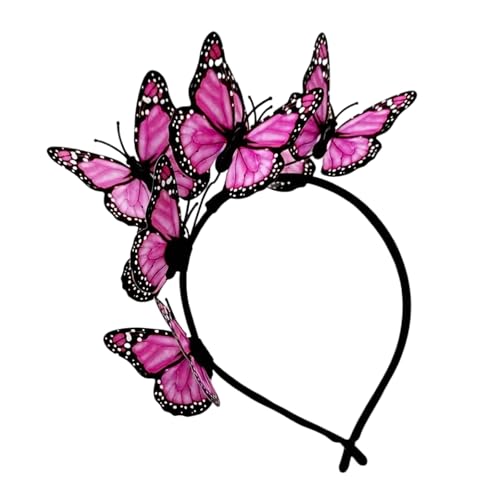 Lerpwige Stylischer Schmetterlings-Haarreif, Haarschmuck, ideal für Fotografie, Cosplay, Hochzeit, Party, Hochzeit, Event, praktisches Accessoire Lerpwige Stylischer Schmetterlings-Haarreif, Haarschmuck, ideal für Fotografie, Cosplay, Hochzeit, Party, Hochzeit, Event, praktisches Accessoire von Lerpwige