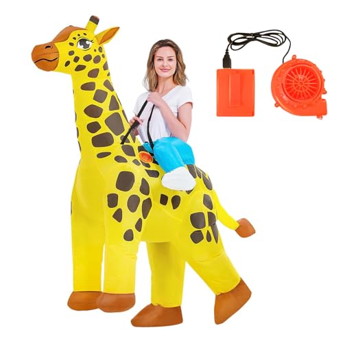 Lerpwige Übergroßer aufblasbarer Giraffenanzug für Erwachsene, leicht zu tragen, abnehmbar, Halloween, Karneval, Party, Themen-Event, aufblasbare Tierkleidung Lerpwige Übergroßer aufblasbarer Giraffenanzug für Erwachsene, leicht zu tragen, abnehmbar, Halloween, Karneval, Party, Themen-Event, aufblasbare Tierkleidung von Lerpwige