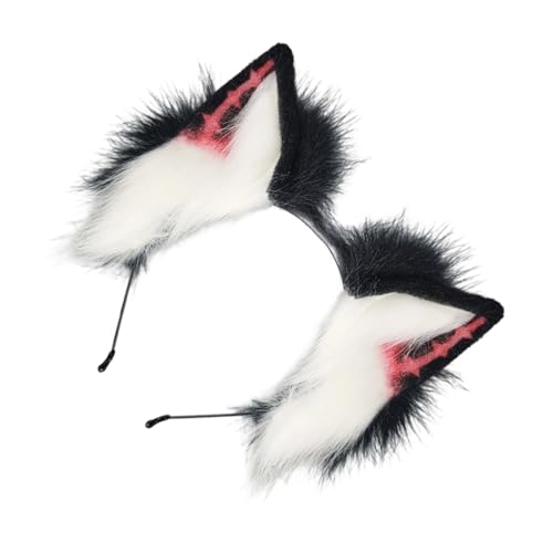 Lerpwige Unisex Punk Wolf Ohr Hairhoop Tier Ohr Kopfbedeckung Anime Event Zubehör Plüsch Kopfbedeckung für Rollenspiele Party Dressingup Punk Haarschmuck Lerpwige Unisex Punk Wolf Ohr Hairhoop Tier Ohr Kopfbedeckung Anime Event Zubehör Plüsch Kopfbedeckung für Rollenspiele Party Dressingup Punk Haarschmuck von Lerpwige