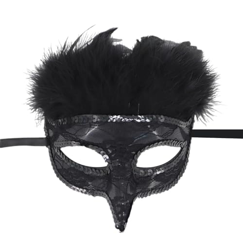 Lerpwige Venezianer-Maskerade mit gefiederten Karnevalspartys für Halloween-Party, Cosplay, Foto-Geschenke, Maskerade mit Feder Lerpwige Venezianer-Maskerade mit gefiederten Karnevalspartys für Halloween-Party, Cosplay, Foto-Geschenke, Maskerade mit Feder von Lerpwige