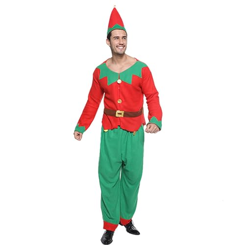 Lerpwige Weihnachtskostüm Top Hose/Kleid Mütze Weihnachtskostüm Outfit Jungen Mädchen von Lerpwige