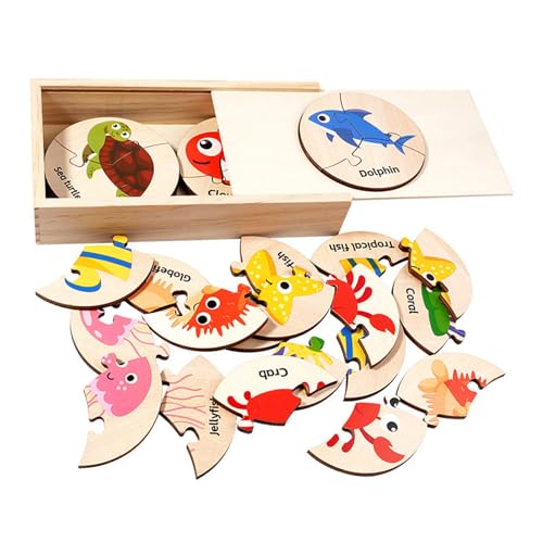 Pädagogisches Kreisförmiges Holz Puzzlespielzeug Mit Marine Themendesign Für Kognitive Entwicklung Kleinkind Feinmotor Pädagogisches Kreisförmiges Holz Puzzlespielzeug Mit Marine Themendesign Für Kognitive Entwicklung Kleinkind Feinmotor von Lerpwige