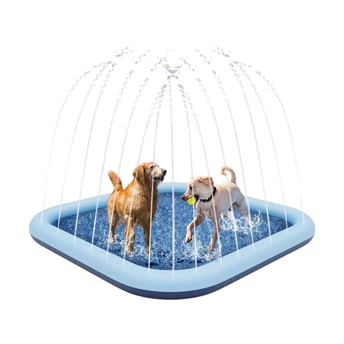 Quadratisches PVC-Wassersprinkler-Pad für Kinder und Haustiere mit einstellbarem Wasserfluss, rutschfeste Oberflächen für Outdoor-Spielen, sichere Spritzmatte für Kinder und Haustiere Quadratisches PVC-Wassersprinkler-Pad für Kinder und Haustiere mit einstellbarem Wasserfluss, rutschfeste Oberflächen für Outdoor-Spielen, sichere Spritzmatte für Kinder und Haustiere von Lerpwige