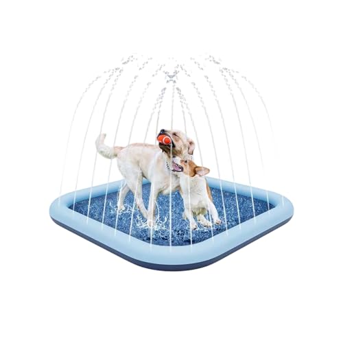 Quadratisches PVC-Wassersprinkler-Pad für Kinder und Haustiere mit einstellbarem Wasserfluss, rutschfeste Oberflächen für Outdoor-Spielen, sichere Spritzmatte für Kinder und Haustiere Quadratisches PVC-Wassersprinkler-Pad für Kinder und Haustiere mit einstellbarem Wasserfluss, rutschfeste Oberflächen für Outdoor-Spielen, sichere Spritzmatte für Kinder und Haustiere von Lerpwige