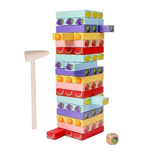 Spielzeug Stapelblock Feinmotorik Trainingsspiel Topple Down Tower Puzzle Spielzeug Lernset von Lerpwige