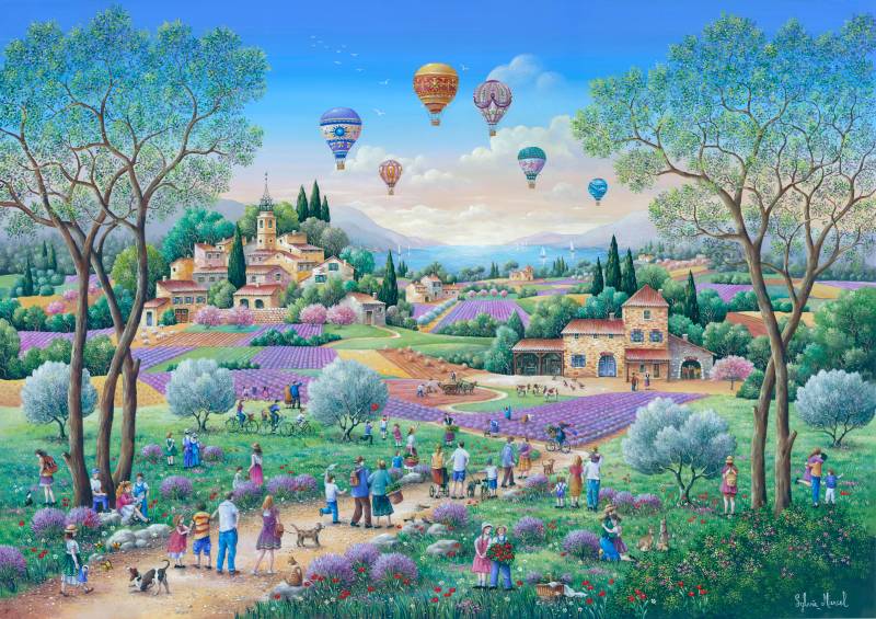 Les Editions Imaginaires Der Himmel der Provence 1000 Teile Puzzle Les-Editions-Imaginaires-58308 von Les Editions Imaginaires