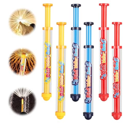 Lets Joy Wasserpistole Spielzeug für Kinder, 6 Stück Feuerwerks Wasserpistole Spielzeug, Wasserspritzpistole Pool Kinder, Geschenk für Jungen Mädchen Sommerpartys Strand Pool Lets Joy Wasserpistole Spielzeug für Kinder, 6 Stück Feuerwerks Wasserpistole Spielzeug, Wasserspritzpistole Pool Kinder, Geschenk für Jungen Mädchen Sommerpartys Strand Pool von Lets Joy
