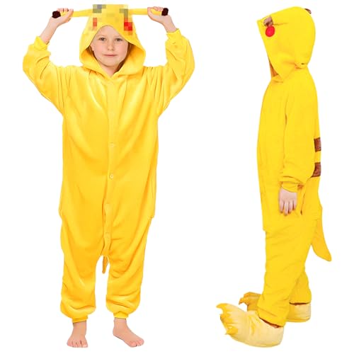 Lets Joy Jumpsuit Kostüm Kinder, Pyjama Jumpsuit, Cosplay Kostüme Kinder, Karneval Kostüme für Kinder, Karneval Kostüm Mottoparty, Jungen Mädchen Karnival Tier Kostüm Cosplay Kinder von Lets Joy